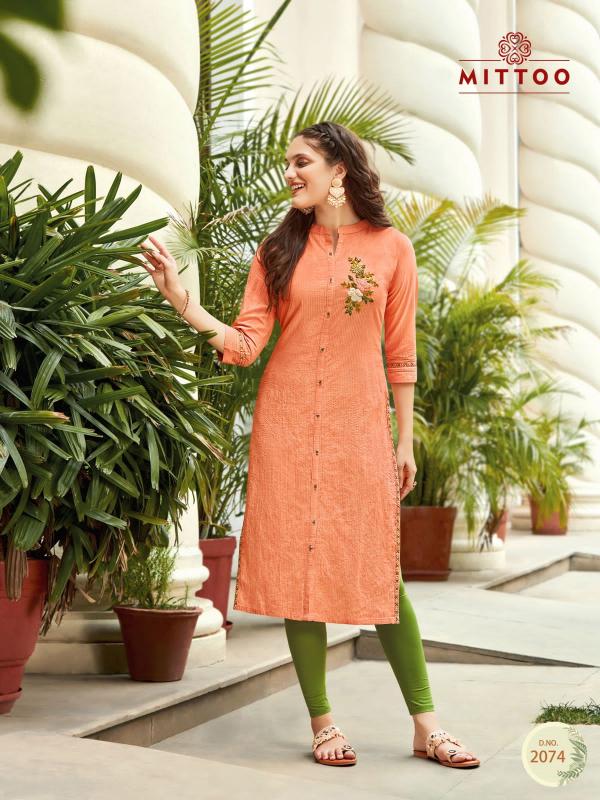 Mittoo Priyal 10 Cotton Weaving Exclusive  Designer Kurti Collection